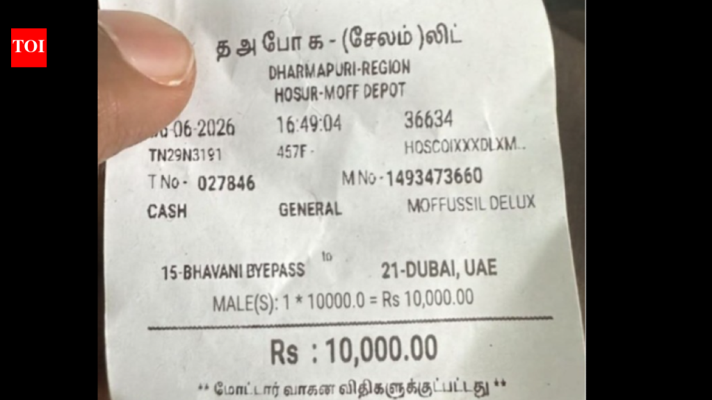 Here is a formal rewrite of the title:
Correction: TNSTC Clarifies Viral Chennai Bus Ticket Image as AI-Generated Misinformation