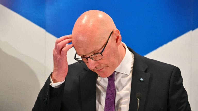 Here is a formal revision of the title:
French Agency Reports John Swinney Targeted by Israel-Linked Disinformation Campaign During Holyrood Election