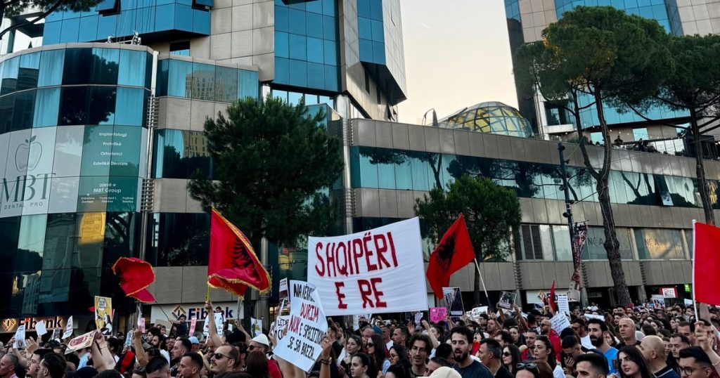 Here are a few options for a formal rewrite, depending on the desired emphasis:
Iran Rejects Allegations of Involvement in Albanian Protests
Iran Denies Role in Albanian Civil Unrest
Tehran Refutes Claims of Interference in Albanian Protests
Recommendation: “Iran Rejects Allegations of Involvement in Albanian Protests” is the most standard and professional choice for a news headline.