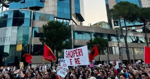 Here are a few options for a formal rewrite, depending on the desired emphasis:
Iran Rejects Allegations of Involvement in Albanian Protests
Iran Denies Role in Albanian Civil Unrest
Tehran Refutes Claims of Interference in Albanian Protests
Recommendation: “Iran Rejects Allegations of Involvement in Albanian Protests” is the most standard and professional choice for a news headline.