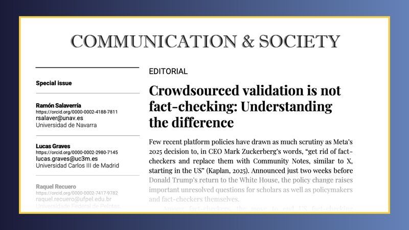 Here are a few options for a formal title, depending on your preferred focus:
Option 1 (Most direct): “From Fact-Checking to Community Notes: Assessing the Evolution of Disinformation Mitigation on Social Media”
Option 2 (More academic): “The Evolving Landscape of Disinformation Countermeasures: A Special Issue on Social Media Governance”
Option 3 (Concise and formal): “New Special Issue Examines Contemporary Strategies in the Fight Against Social Media Disinformation”
Recommendation: Option 1 is the strongest as it preserves the original reference to “Community Notes” while maintaining a professional, analytical tone.