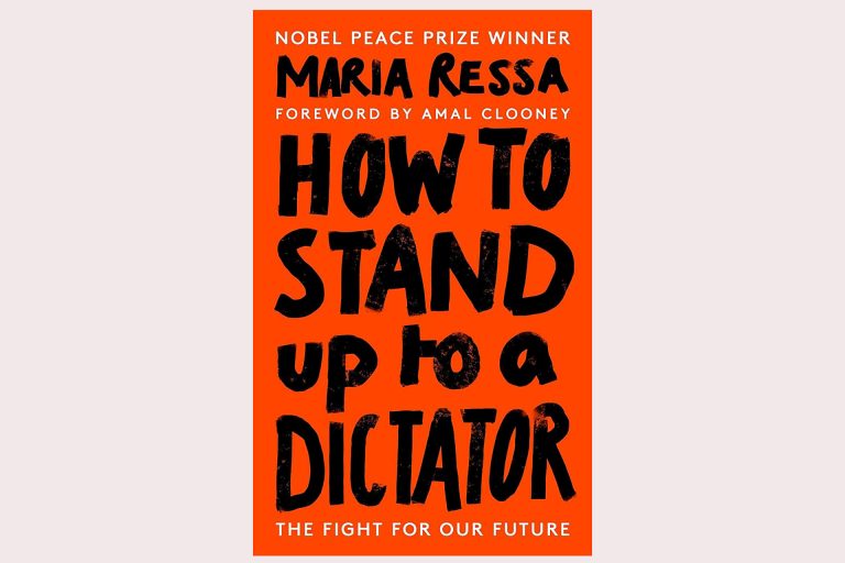 Here is a formal rewrite of the title:
“Maria Ressa’s How to Stand Up to a Dictator: A Memoir and Essential Guide to Combating Disinformation”