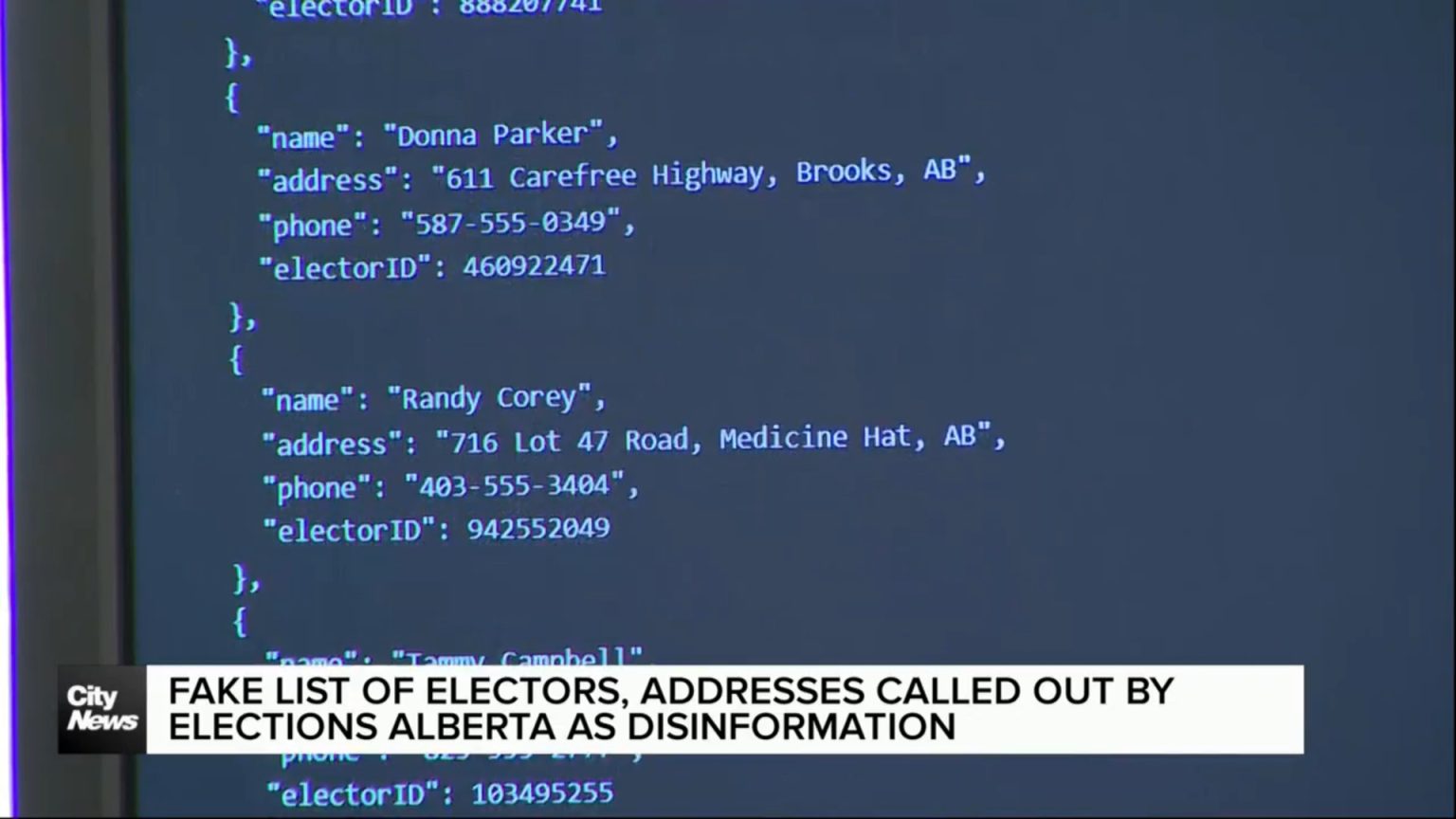 Here are a few options, depending on your preferred focus:
Elections Alberta Identifies Fraudulent Elector List as Disinformation
Elections Alberta Denounces Dissemination of Fabricated Elector List
Elections Alberta Labels Unauthorized Elector List as Disinformation
Recommendation: The first option is the most direct and formal.