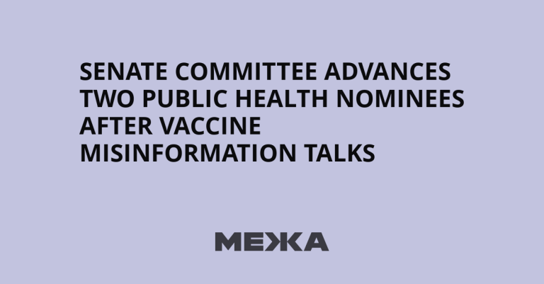 Here are a few options, depending on the desired level of formality:
Option 1 (Direct and professional): Senate Committee Advances Public Health Nominees Following Discussions on Vaccine Misinformation
Option 2 (Comprehensive): Senate Committee Confirms Public Health Nominees Amidst Vaccine Misinformation Deliberations and Updates on Ukraine
Option 3 (Concise): Senate Committee Advances Health Nominees Amidst Vaccine Discourse and Ukraine Developments
Recommendation: If you want the most “official” sounding title, Option 1 is the standard for formal news reporting.