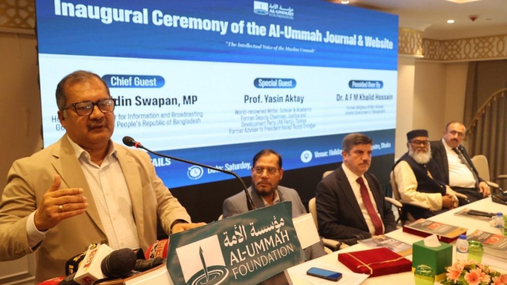 Here are a few options for a formal title, depending on your specific focus:
Option 1 (Most direct and formal): “Combating Disinformation and Advancing Policy Dialogue within the Muslim Community”
Option 2 (Focus on organizational mission): “‘Al-Ummah’: A Strategic Initiative to Counter Disinformation and Foster Policy Discourse”
Option 3 (Concise and academic): “Addressing Disinformation and Promoting Policy Engagement through ‘Al-Ummah'”
Recommendation: Option 1 is generally the most professional for reports or formal presentations.