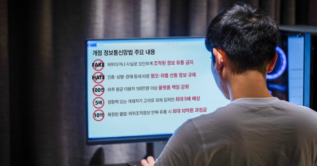 Here is a formal rewrite of the title:
The Debate Over South Korea’s “Fake News” Legislation: Balancing Regulatory Accountability and Press Freedom