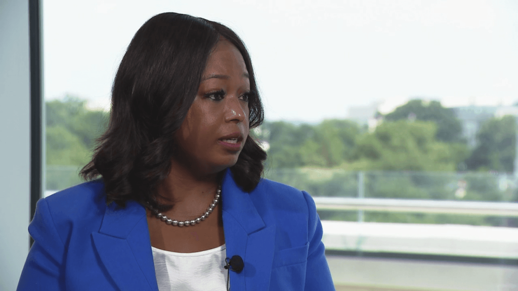 Here are a few options for a formal title, depending on your focus:
Option 1 (Most direct): “Mayoral Candidate Janeese Lewis George Addresses Trump Affiliations, DC SAFE Task Force, and Transparency”
Option 2 (Policy-focused): “Janeese Lewis George Outlines Policy Priorities on Governance, Public Safety, and Transparency”
Option 3 (Concise and professional): “A Discussion with Mayoral Candidate Janeese Lewis George: Transparency, Public Safety, and Political Ties”
Recommendation: Option 1 is the most standard for news or professional reporting.