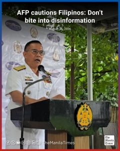 Armed Forces of the Philippines Renews Caution Against Disinformation and Distorted Narratives on National Security and Maritime Affairs