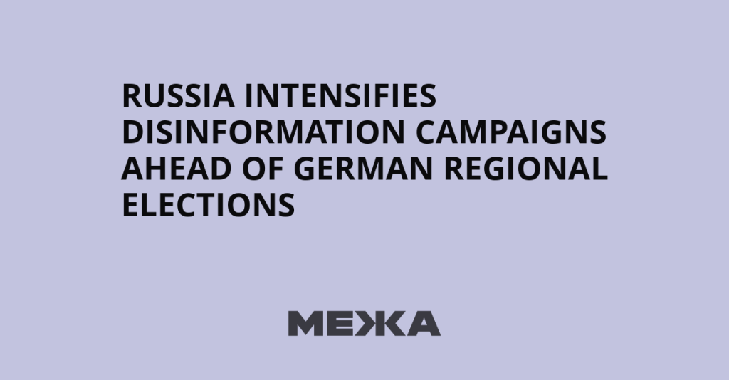 Here are a few options for a formal rewrite, depending on the desired focus:
Option 1 (Most direct and formal):
Escalation of Russian Disinformation Efforts Targeting German Regional Elections
Option 2 (Focus on geopolitical impact):
Russia Intensifies Disinformation Operations Ahead of German Regional Polls
Option 3 (Concise and professional):
Russian Influence Operations Surge Preceding German State Elections