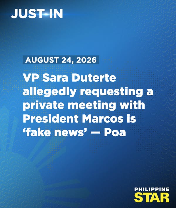 Defense Spokesperson Michael Poa Refutes Claims of Vice President Duterte Seeking Private Meeting with President Marcos