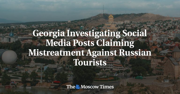 Here is a formal revision of the title:
Georgia Launches Investigation into Allegations of Mistreatment of Russian Tourists on Social Media