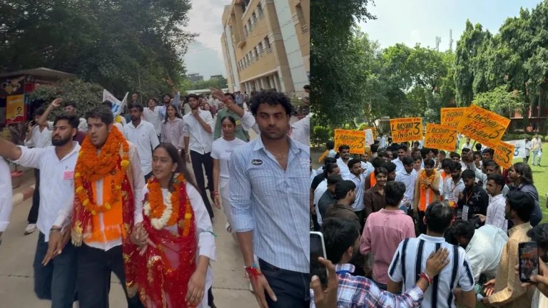 ABVP Condemns NSUI for Disseminating Misinformation Regarding the DUSU Polls
